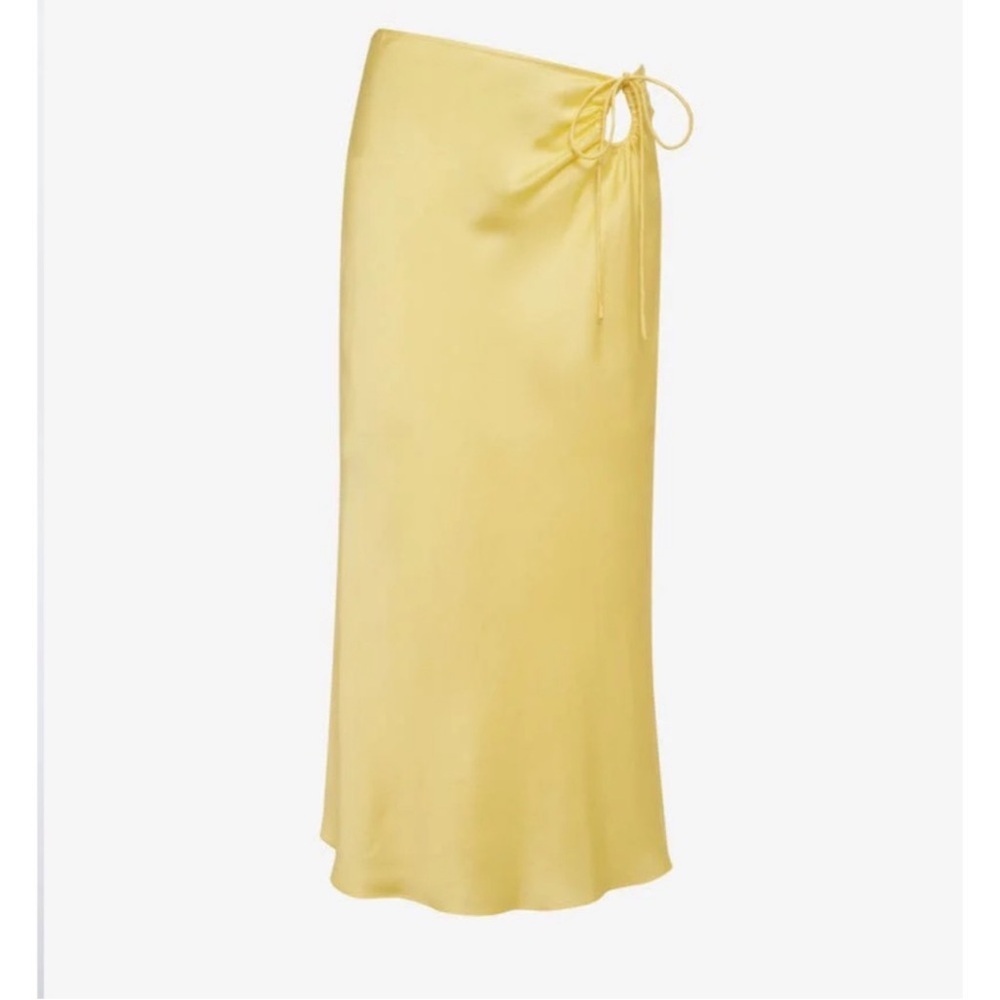 Rumored yellow satin mini skirt XS - Picture 5 of 6